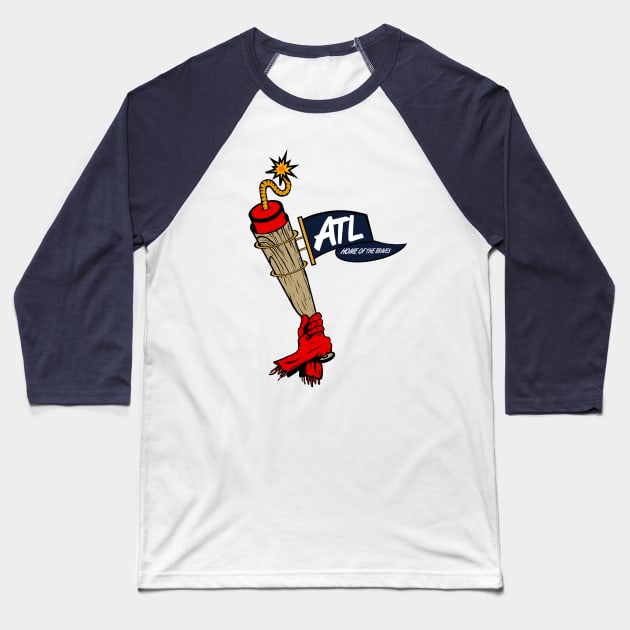 Braves Boomstick Baseball T-Shirt by ThePunkPanther